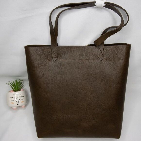 New! Madewell Medium Transport Tote Suede Inset Edition - Picture 8 of 16